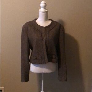 Brooksfied Donna Cropped Tweed Blazer stunning
